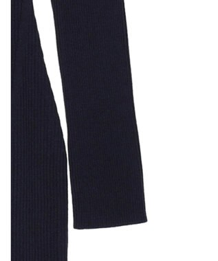 Green Parks タイトシルエットリブニットワンピース Navy