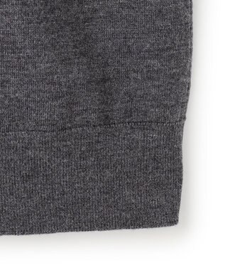 23区 【CLASSY.掲載/洗える】エンブロイダリー ジオメトリックレースコンビ ニット グレー系