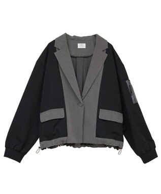 YECCA VECCA MA-1風デザインジャケット Gray