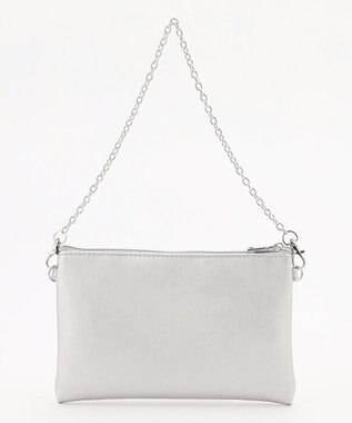 LA BAGAGERIE LA BAGAGERIE×chiyo ポーチ付きフリルエコバッグ シルバー