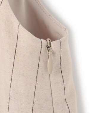 BEIGE， ERYTH / リネンストライプ キャミソール Flax × Bordeaux