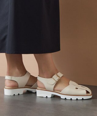 ASICS WALKING ペダラ ソフトラギッドサンダル レディース 2E ベージュ系