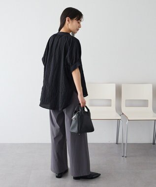 CRAFT STANDARD BOUTIQUE ナチュラルワッシャーブラウス【WEB限定カラー有り】 Black