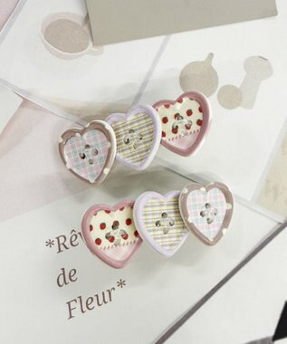 WEGO L2Pモチーフボタンヘアクリップ