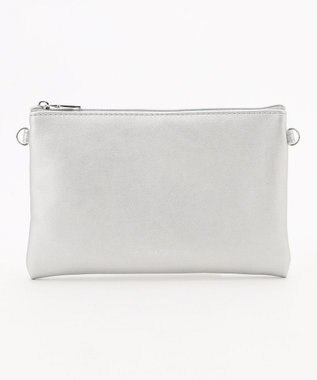 LA BAGAGERIE LA BAGAGERIE×chiyo ポーチ付きフリルエコバッグ シルバー