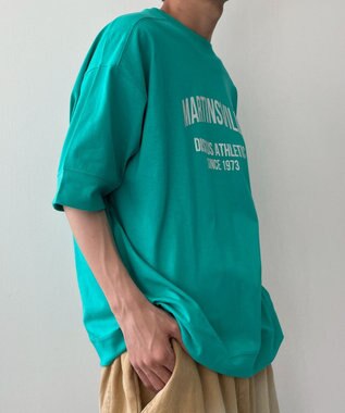 WEGO 【綿100%/MLサイズ展開】DISCUS　ルーズカレッ１００％ グリーン