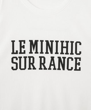 Green Parks 裾ラウンド機能ロゴTシャツ Off White