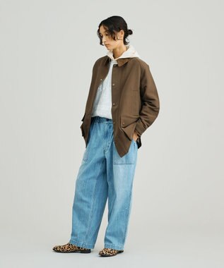 J.PRESS YORK STREET 【UNISEX】ポリエステルサージ ハンティングジャケット カーキ系