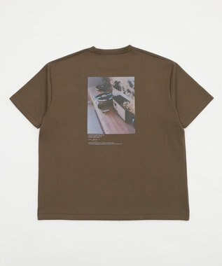 WEGO 【2点SET】アクセ付きフォトグラフィックT（SS） ブラウン
