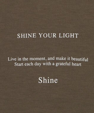 WEGO 【2点SET】アクセ付きフォトグラフィックT（SS） ブラウン