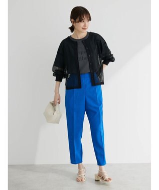 Green Parks ・ＥＬＥＮＣＡＲＥ　ＤＵＥ　２ｗａｙメッシュカーディガン Black