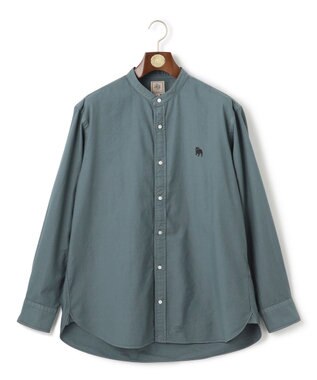 J.PRESS MEN 【KING SIZE】【大人気バックブル】バンドカラー オックスフォードガーメントダイシャツ スモーキーグリーン系