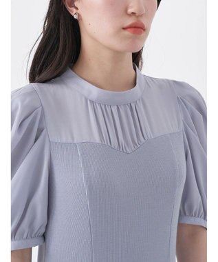 earth music&ecology リブドッキングワンピース Gray