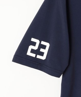 23区GOLF 【PEANUTS】【MEN】スヌーピーコラボ モックネックシャツ ネイビー系