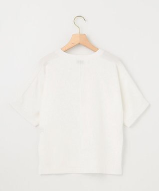 組曲 【WEB限定】メッシュ切り替えドルマン ニット アイボリー系