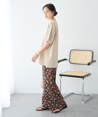 earth music&ecology ピグメント風Tシャツ Beige