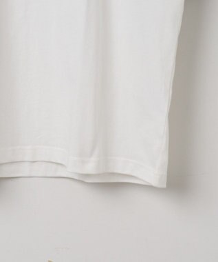 WEGO モチーフ刺繍リンガーT ホワイト