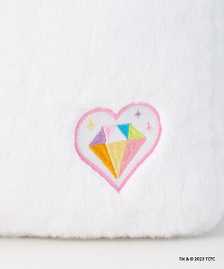 MOONBAT Care Bears(ケアベア) フェイクファーバッグ A4サイズ 手洗い可能 オフホワイト