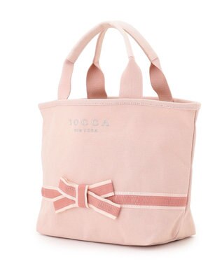 TOCCA BOW BRIDGE CANVAS TOTE トートバッグ ピンク系