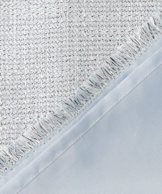 ICB ライトスラブツイード Vネックジレ ライトデニムミックス