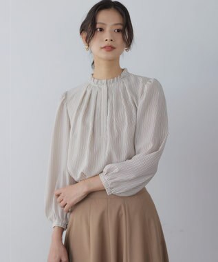 組曲 S ライトデシンフリル襟 ブラウス