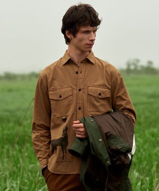 JOSEPH ABBOUD MOUNTAIN 【テーム ヤルヴィコラボレーション】バンビ プリント シャツ キャメル系