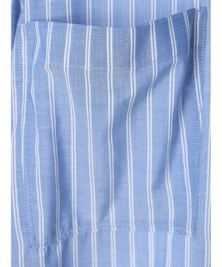 AMERICAN HOLIC イージーケア＋接触冷感　Ｗポケットシャツチュニック Stripe Navy