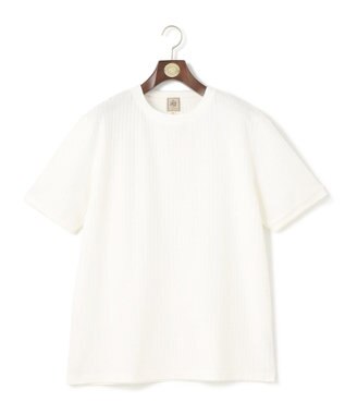 J.PRESS MEN 【KING SIZE】【UVカット /  吸水速乾 / ビジネス対応】【J.PRESS PREMIUM JERSEY】リンクスチドリTシャツ ホワイト系