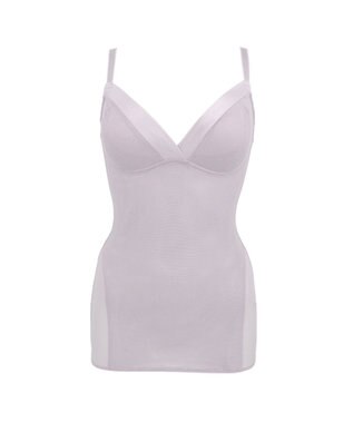 BRADELIS New York 【BRADELIS Me】 ハグミーブラキャミソール ノンワイヤー 補正 ブラキャミ ラベンダーグレー