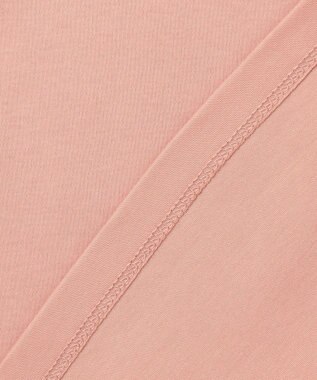 ANY 【UVケア/接触冷感】モックネックフレンチスリーブＴシャツ コーラル