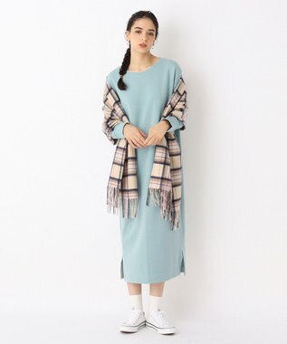 MOONBAT WEB限定【洗える】ミエル (miel) カシミヤ100％ チェックストール ベージュ