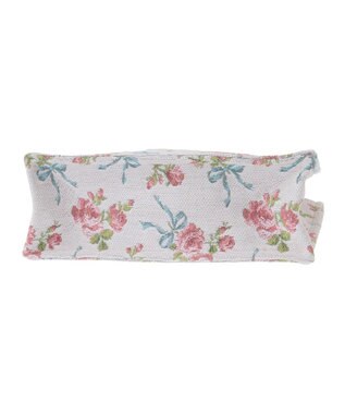 Maison de FLEUR ローズリボン柄ゴブランスクエアトートSバッグ Off White