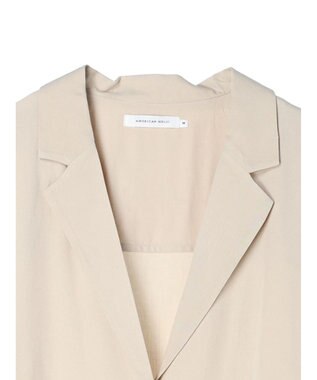 AMERICAN HOLIC ドロスト開襟ニュアンスジャケット Light Beige