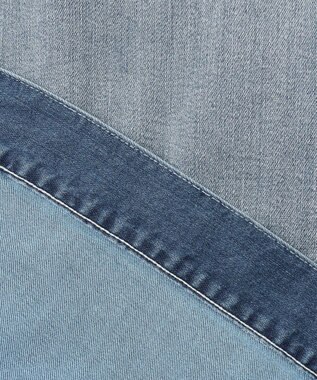 自由区 L 【ご好評につき追加生産・洗える】USUKARU DENIM ノーカラージャケット ダルブルー系