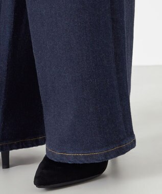 NAVE 【ReNAVE　洗える】ワイドストレッチデニム ネイビー系