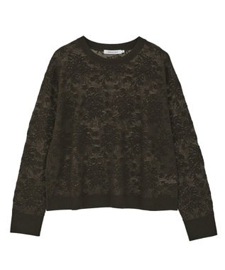 AMERICAN HOLIC レース編みニットプルオーバー Brown