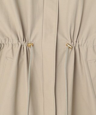 自由区 S コットンナイロンタッサースタンドカラー コート ベージュ