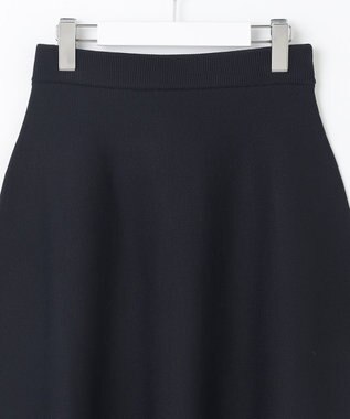 Feroux 【洗える】パフスリーブフリル ニットセットアップ ネイビー系