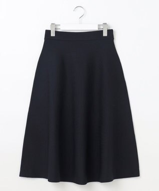 Feroux 【洗える】パフスリーブフリル ニットセットアップ ネイビー系