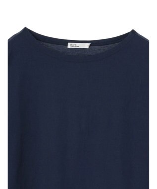 CRAFT STANDARD BOUTIQUE 【ＵＶカット】布帛切り替えプルオーバー Navy