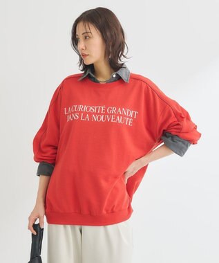 Green Parks 袖パイピングロゴチュニック Red