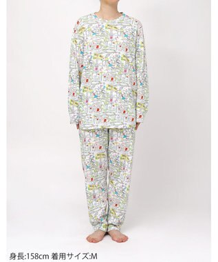 tsumori chisato SLEEP ツモリチサト パジャマ 綿100%(本体) 長袖 長ズボン レディース UDX595/ワコール アイボリー