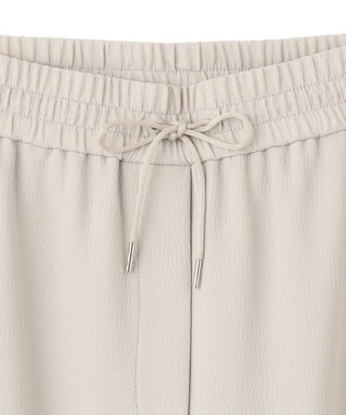 ICB 【WEB限定・洗える】BackSatinGeorgette ドロストパンツ ベージュ系