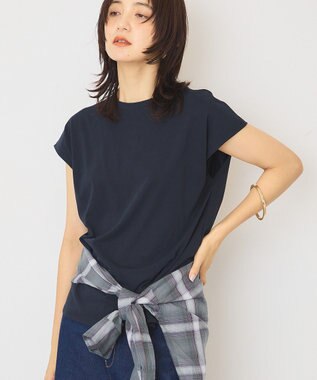 AMERICAN HOLIC 近赤外線カット フレンチスリーブプルオーバー Dark Navy
