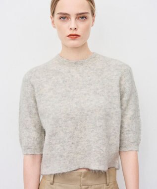 uncrave アルパカファーニット ショートトップス ナチュラル