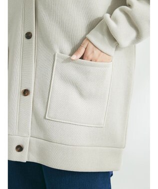 CRAFT STANDARD BOUTIQUE ニットフリースＶネックカーディガン Ivory