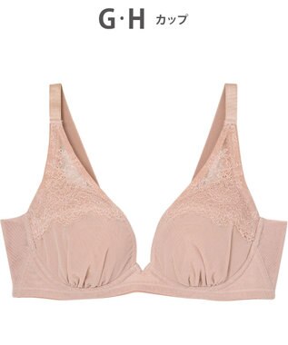 WACOAL ブラジャー 【小さく見せるブラ】 着やせ効果 ボリュームを逃がしてほっそり 脇高設計 Hカップまで対応 大きいサイズ レディース フルカップ BMM322 /ワコール