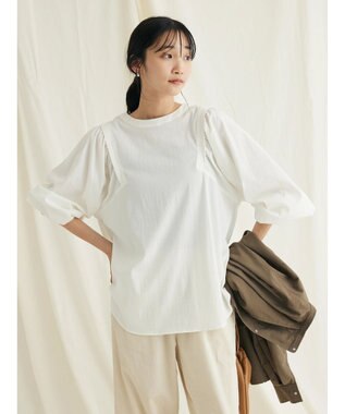 CRAFT STANDARD BOUTIQUE レーヨンデシンドルマンブラウス Off White