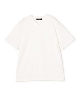 JOSEPH HOMME 【新色追加】ハイゲージベアスムース　VネックＴシャツ ホワイト系