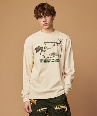  【FILSON】LONG SLEEVE PLONEER GRAPHIC T SHIRT